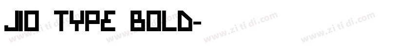 Jio Type Bold字体转换